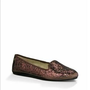 UGG Australia Alloway Glitter Slip On Loafers Women's Shoe Size 9
